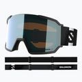 Скиорска маска Salomon S/View 3 black/ml light blue 9