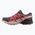 Детски обувки за бягане Salomon Speedcross Waterproof grisaille/hushed violet/rouge red 9