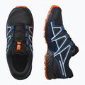 Детски обувки за бягане Salomon Speedcross Waterproof dark navy/dark blue/red orange 8