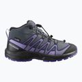 Детски туристически обувки Salomon XA Pro V8 MID WP turbulence / black / liberty 8