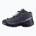 Детски туристически обувки Salomon XA Pro V8 MID WP turbulence / black / liberty 9
