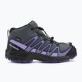 Детски туристически обувки Salomon XA Pro V8 MID WP turbulence / black / liberty 2