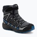 Детски туристически обувки Salomon XA Pro V8 Winter Waterproof turbulence / black / dark blue