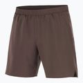 Мъжки шорти за бягане Salomon Shakeout C 2IN1 7" coffee bean 4