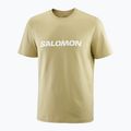 Мъжка тениска Salomon Logo сивозелен 3