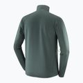 Мъжки туристически суитшърт Salomon Essential Lighwarm Full Zip green gables 4