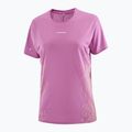 Дамска тениска за бягане Salomon Sense Aero SS Tee GFX iris orchid/acid lime 4