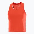 Дамска тениска за бягане Salomon Sense Aero Short Tank fiery red 4