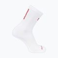 Чорапи Salomon S/Lab Phantasm Crew 3 white/fiery red