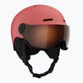 Детска скиорска каска Salomon Orka Visor Jr S2 sun kissed coral