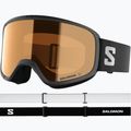 Детска скиорска маска Salomon Rio S2 black/flash tonic orange 2