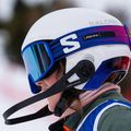 Детска скиорска каска Salomon Equipe Fis + Chinguard Jr white/race blue 7
