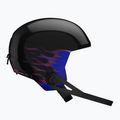 Детска скиорска каска Salomon Equipe Fis + Chinguard Jr black/flames 3