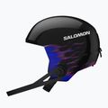 Детска скиорска каска Salomon Equipe Fis + Chinguard Jr black/flames 4