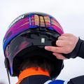 Детска скиорска каска Salomon Equipe Fis + Chinguard Jr black/flames 7
