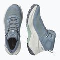 Дамски туристически обувки Salomon Genesis Mid GTX grisaille/green milieu 3