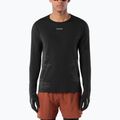 Мъжка блуза за бягане с дълъг ръкав Salomon Sense Aero GFX Tee LS deep black/black beauty