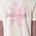 Мъжка тениска за бягане Salomon Shakeout Core GFX SS Tee whisper white/pink frosting 4