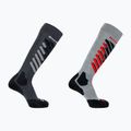 Скиорски чорапи Salomon S/Access 2-Pack anthracite/light grey