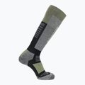 Скиорски чорапи Salomon S/Blaze black/oil green