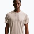 Мъжка тениска за бягане Nike Stride Dri-Fit ADV cream li/mink brown 2