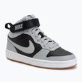 Детски обувки Nike Court Borough Mid 2 black/white/gum med brown/light smoke grey