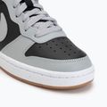 Детски обувки Nike Court Borough Mid 2 black/white/gum med brown/light smoke grey 7
