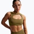 Спортен сутиен Nike Zenvy Light-Support Lightly Lined olive flak/white 5