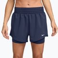 Дамски шорти Nike One Dri-Fit High-Waisted 3“ 2In1 midnight navy/white