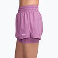 Дамски шорти Nike One Dri-Fit High-Waisted 3“ 2In1 light magenta/white 3