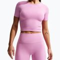 Дамски къси панталони/шорти Nike Zenvy High Waisted Biker 5" light magenta/white 5