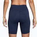 Дамски шорти Nike One High-Waisted Biker 8" midnight navy/white 2