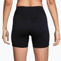 Дамски шорти Nike One High-Waisted Biker 5„ black/white 2