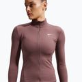 Дамски суитшърт за тренировка Nike One Fitted Dri-Fit Full-Zip burgundy tattoo/white 5