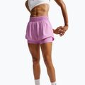 Дамски шорти за бягане Nike One Dri-FIT 2IN1 light magenta/white