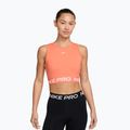 Дамски тренировъчен топ Nike Pro Dri-Fit crimson bliss/white