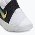 Детски обувки Nike Team Hustle D 12 white/black/clear emerald/topaz gold 7