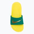 Детски чехли Nike Coffee malachite/sonic yellow/metallic gold 5