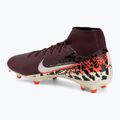 Мъжки футболни обувки Nike United Mercurial Superfly 10 Academy MG burgundy crush/metallic silver 3