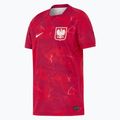 Детска футболна тениска Nike Dri-Fit Poland Stadium Away 2026 noble red/sport red