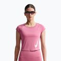 Дамска тениска за бягане Nike Swoosh Run Dri-Fit peony/photon dust/white