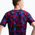 Мъжка футболна фланелка Nike FC Barcelona Dri-Fit Pre-Match noble red/mineral yellow 5