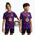 Детска футболна тениска Nike FC Barcelona Dri-Fit Pre-Match noble red/mineral yellow