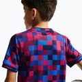 Детска футболна тениска Nike FC Barcelona Dri-Fit Pre-Match noble red/mineral yellow 7