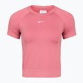 Дамска тренировъчна тениска Nike Pro Seamless Dri-Fit peony/white