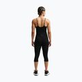 Дамска тренировъчна тениска Nike One Medium Support черно/бяло 3