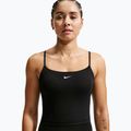 Дамска тренировъчна тениска Nike One Medium Support черно/бяло 4