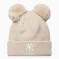 Дамска зимна шапка New Era Double Pom Beanie New York Yankees stone
