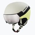 Детска скиорска каска HEAD Yuki Visor Jr lime swirl/silver/red