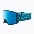Скиорскa маска HEAD Contex Pro 5k Race blue/petrol/blue/chrome/orange